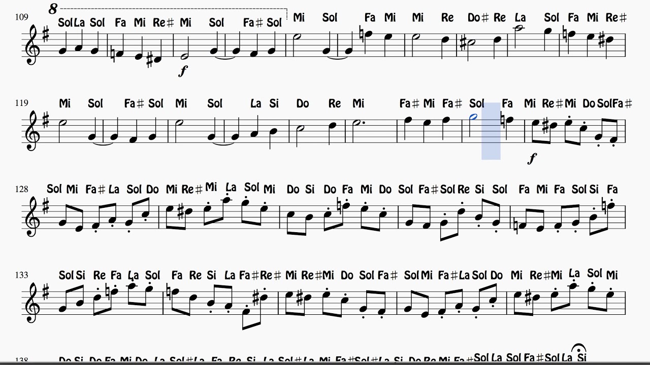 Second Waltz Nº 2 by Shostakovich Partitura con Notas Flute Violin Oboe