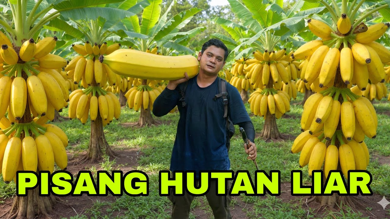 Seharian Berburu Ribuan Buah Pisang Liar Yang Banyak Dihuni Ayam Hutan