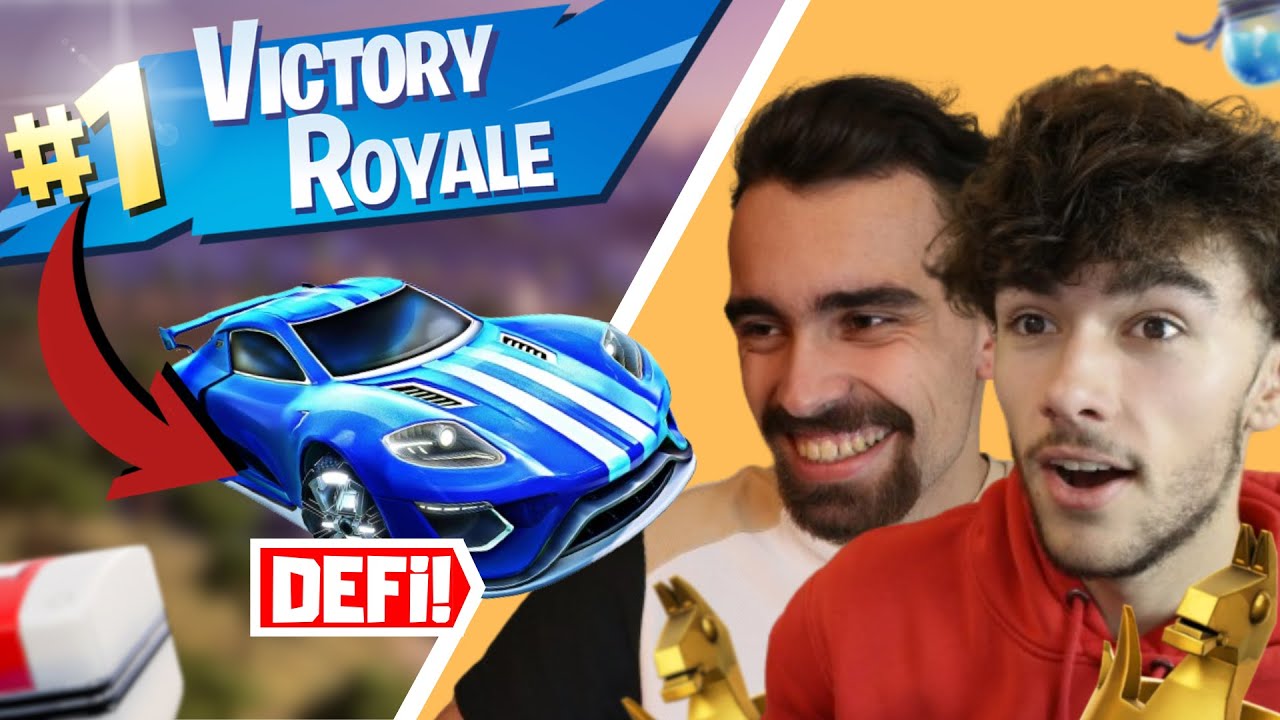 Défi : Faire TOP 1 Avec les voitures sur FORTNITE BATTLE ROYALE !!
