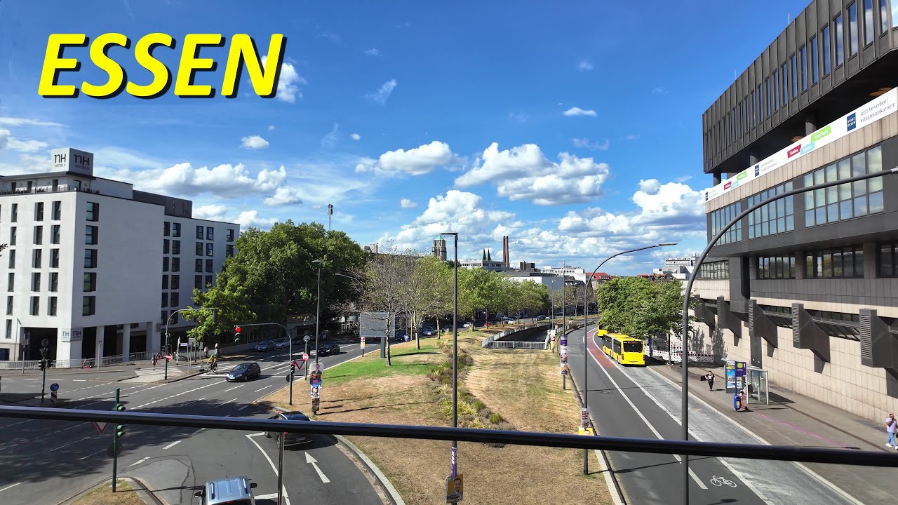 Stadt Essen walkingtour 4K | Sommer 2025