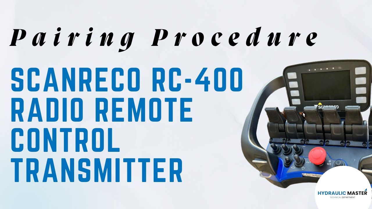 Процедура сопряжения радиопередатчика дистанционного управления Scanreco RC-400