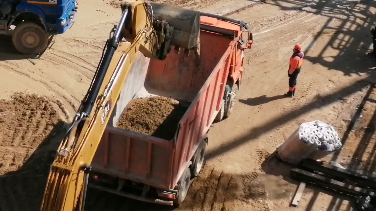 Amur şantiyesi 5.paket yol çalışmaları.