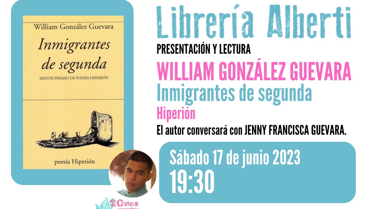 WILLIAM GONZ&Aacute;LEZ GUEVARA presenta 'Inmigrantes de segunda' (Hiperi&oacute;n).