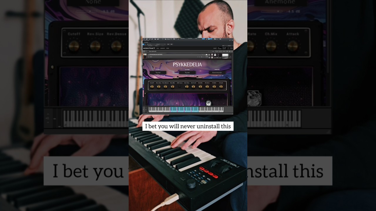 This new kontakt library has amazing sound 🤯 #kontaktlibrary #nativeinstruments #kontaktguitar