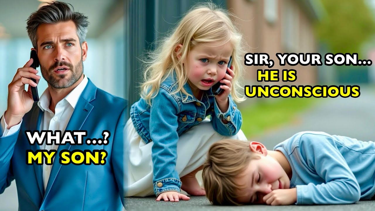 Little girl called the Millionaire CEO and said that his son was unconscious on the street.