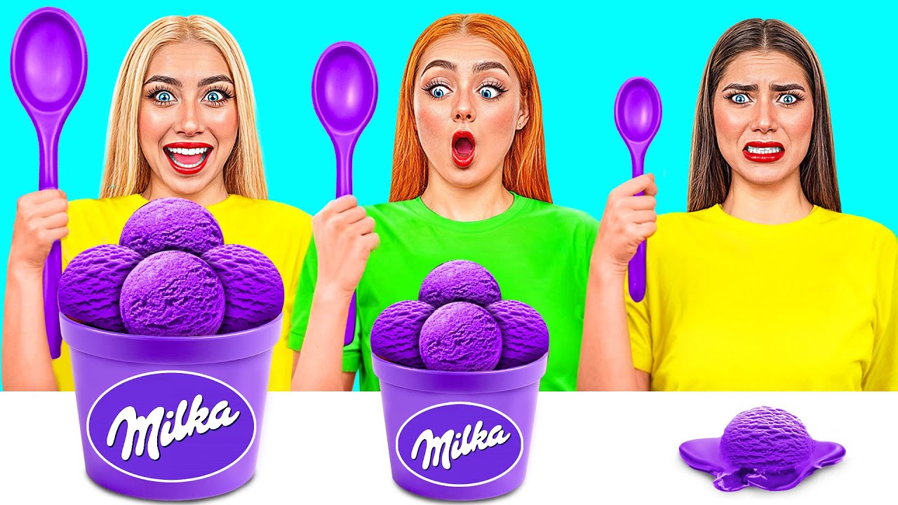 Großer, Mittlerer und Kleiner Teller Challenge | Verrückte Hacks und Rezepte von Jelly DO Challenge