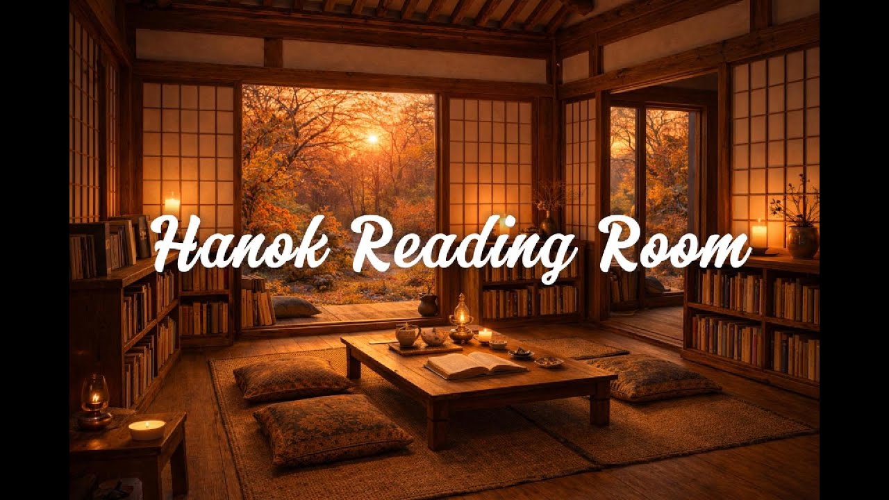Quiet Reading Music in a Korean Hanok| Deep Focus • No Vocals • Cozy Evening