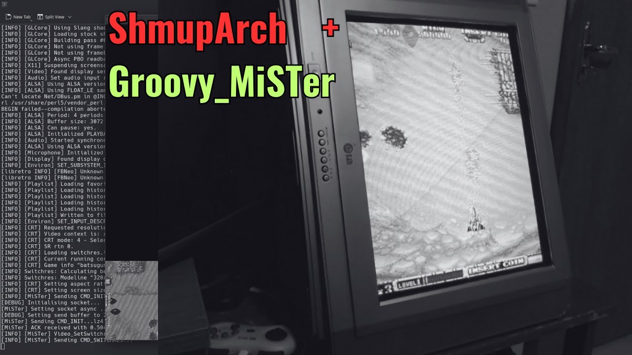 ShmupArch + Groovy_MiSTer: gameplay bliss on your CRT