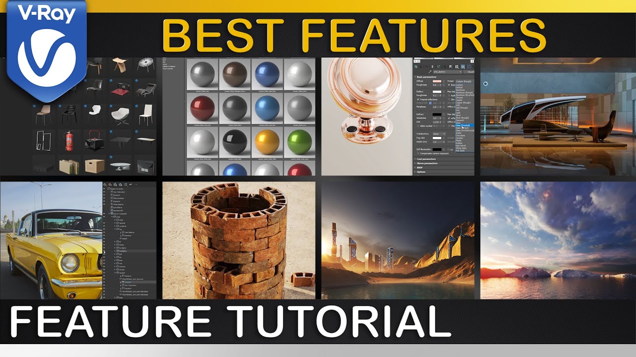 V-Ray | 8 BEST FEATURES in V-Ray 5 | COSMOS, LightMix, Composite, Randomizer, Additive Domelights