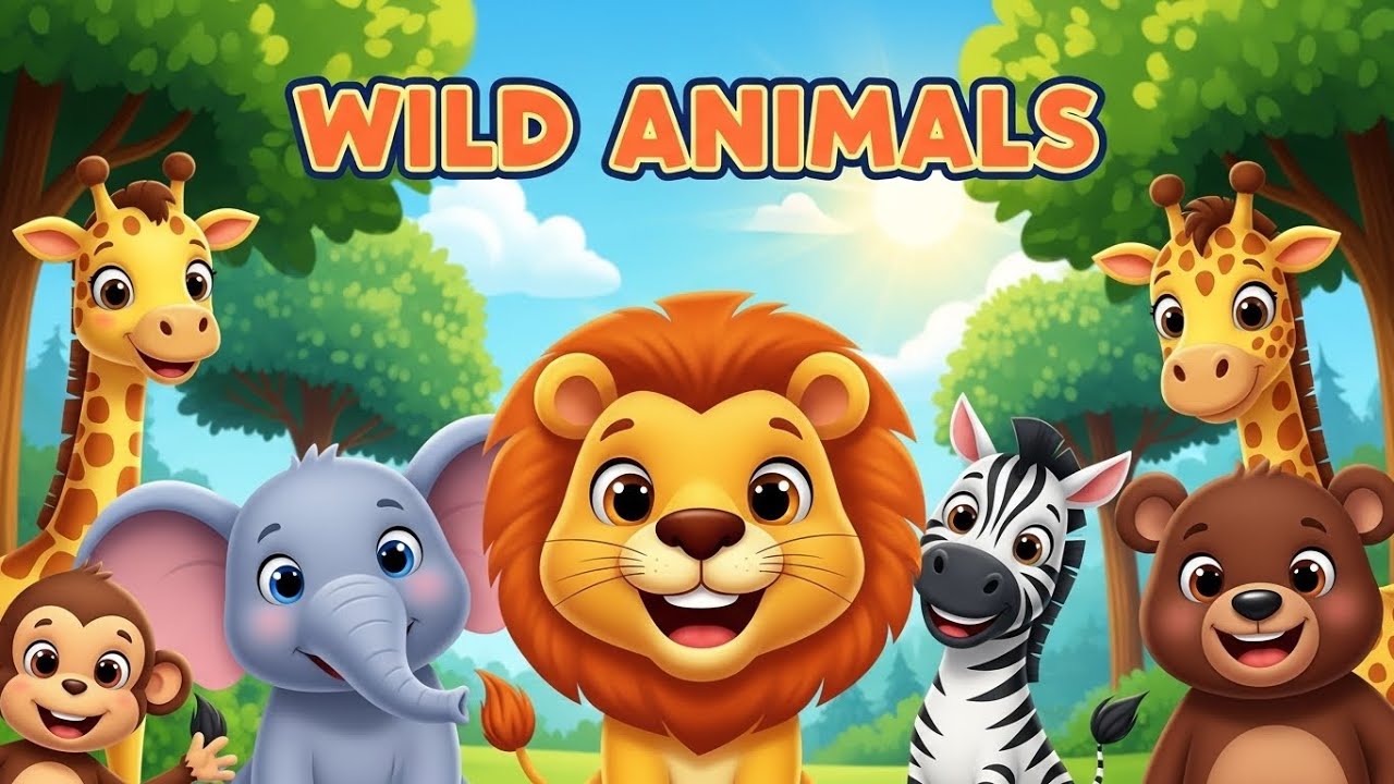 Wild & Forest Animals Song 🌿 | Animal Names for Kids