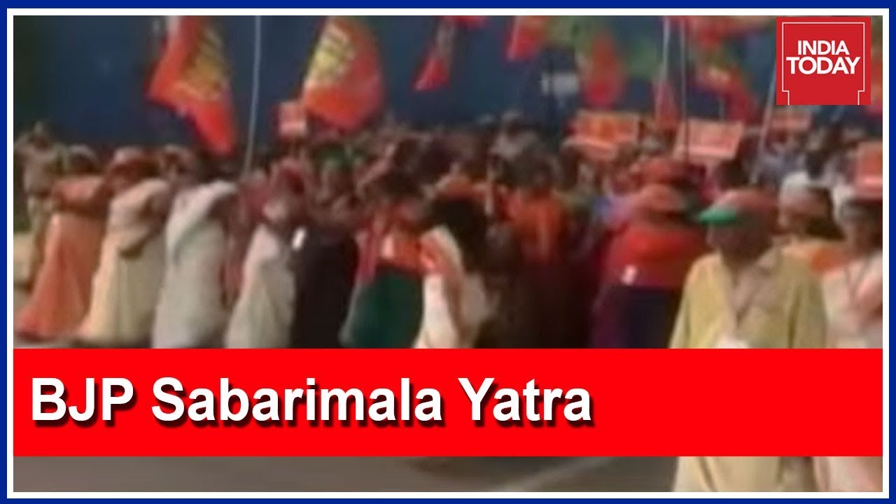 BJP Continues To Fuel Sabarimala Stir With 6-Day Rath Yatra Today