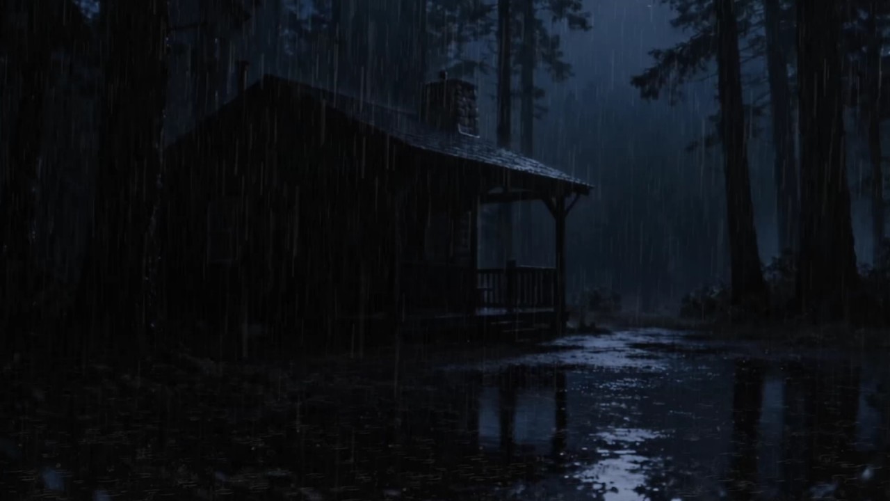Spring Garden Rain at Night 🌧 Relaxing Rain Sounds for Deep Sleep
