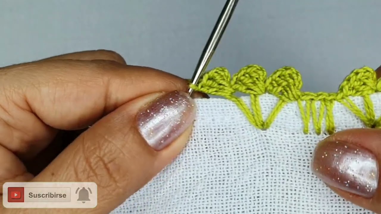 APRENDE RÁPIDO | Orilla de una Sola Vuelta | Orillas a Crochet para Principiantes# 122