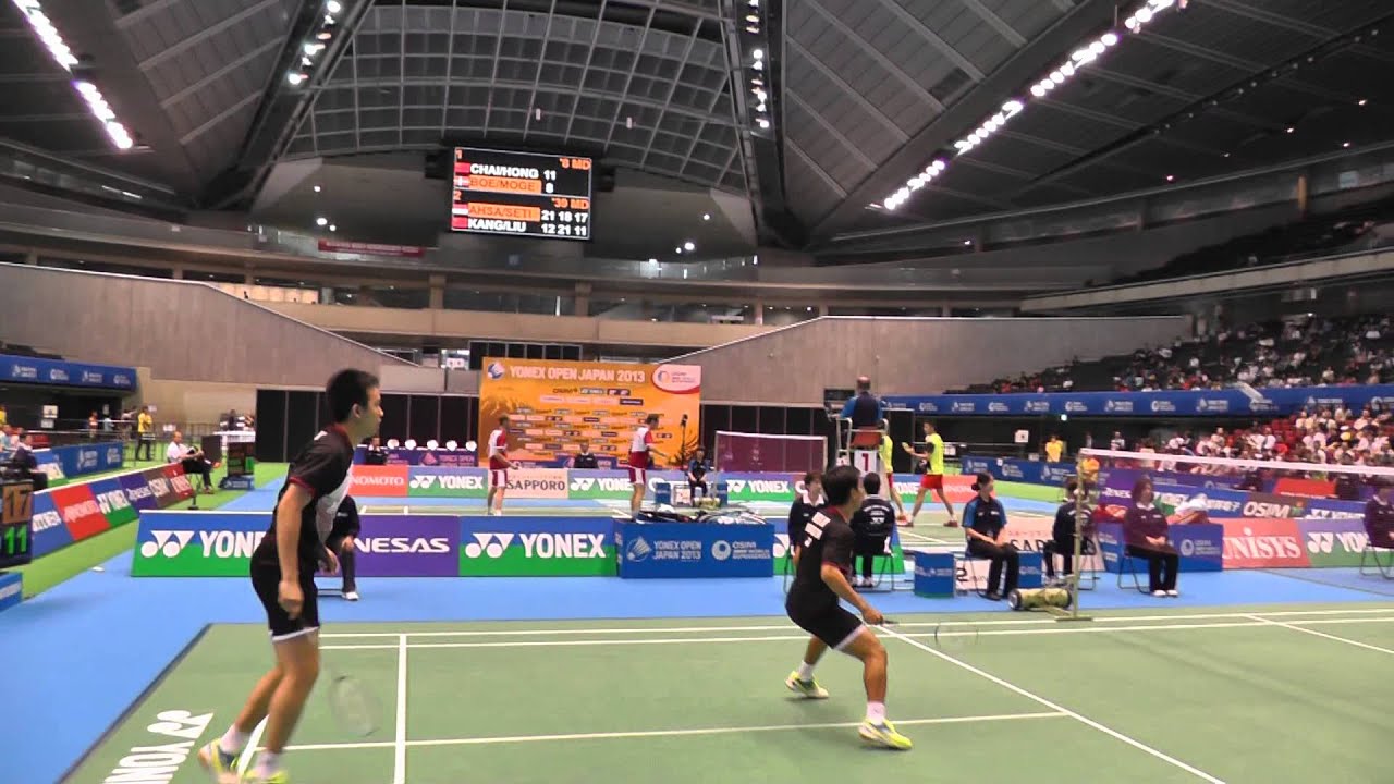 Badminton MD SemiFin. Ahsan,Setiawan vs Kang,Liu 3G-1 Yonex Open Japan 2013.9.21
