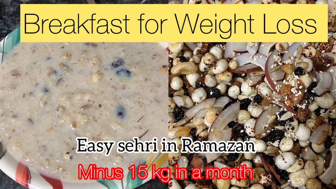 Minus 15-20 kg in a month I have this in breakfast without sugar | Ramazan sehri diet recipe 