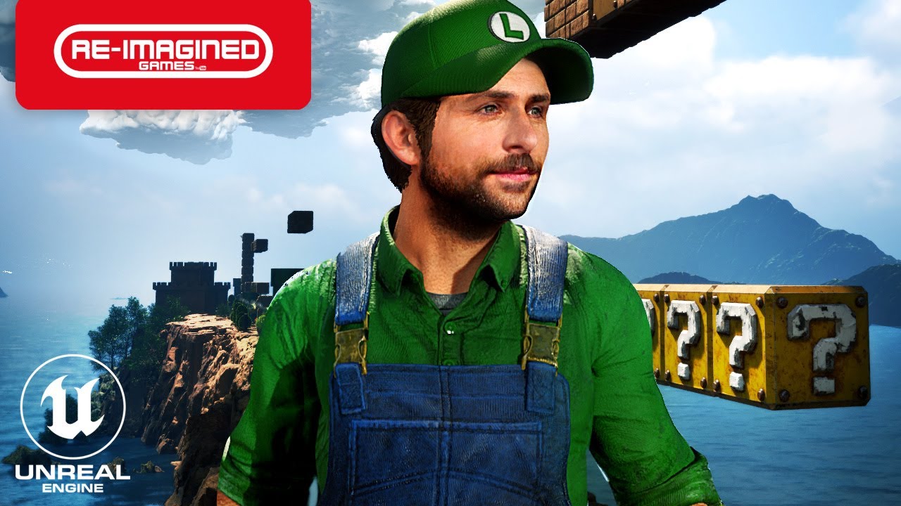 Charlie Day as Luigi - Super Mario Remake - World 2 Gameplay