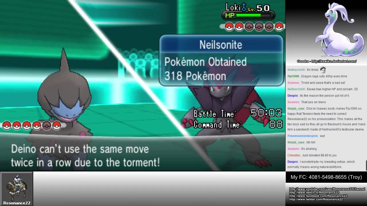 Pokemon X/Y Wifi Battle #30: Resonance22 vs NeilHarris60 (Wonder Cup)