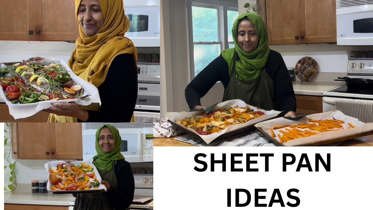 Three Sheet pan dinner ideas| simple and homemade from scratch 