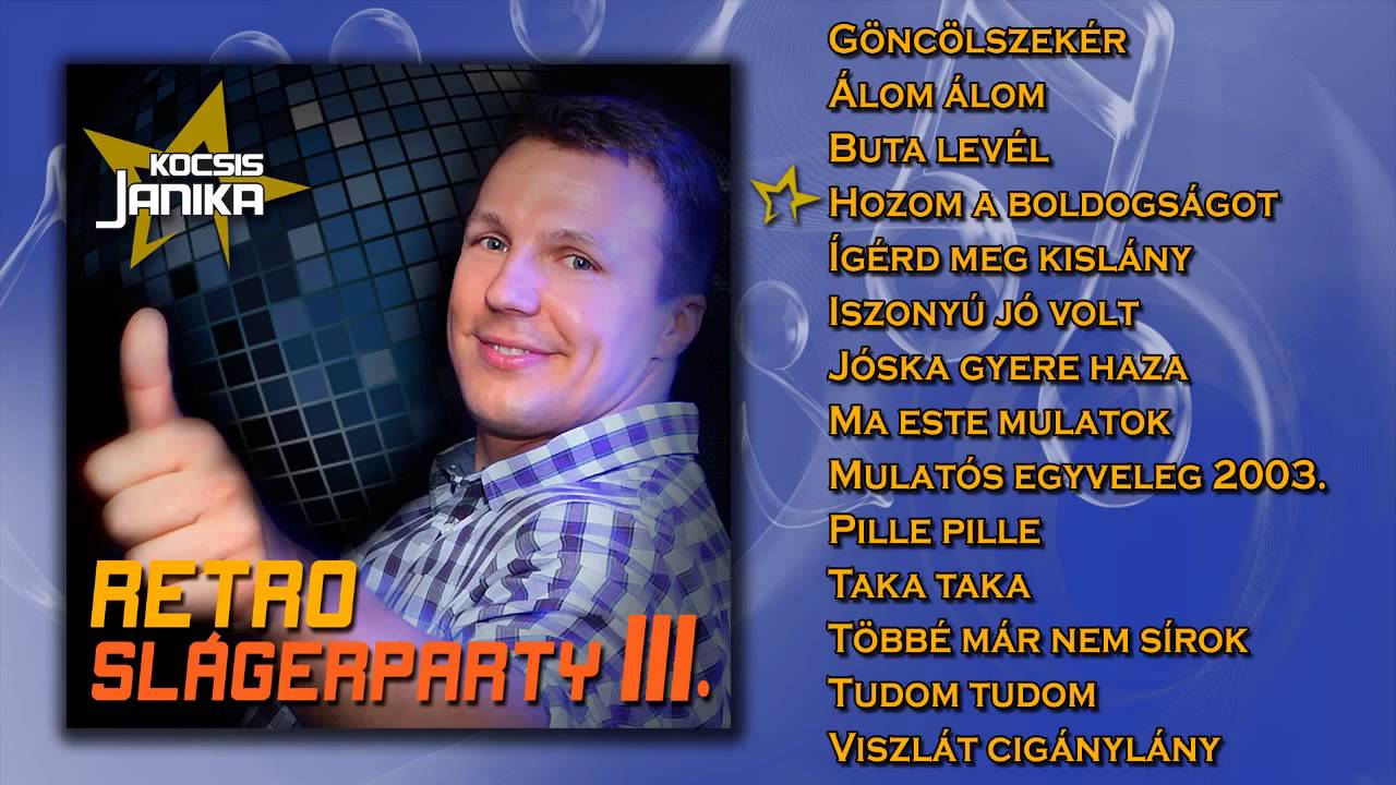 ✮ Kocsis Janika ~ Retro slágerparty III. (teljes album)