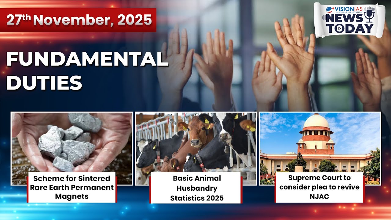 News Today | Daily Current Affairs | 27th November 2025