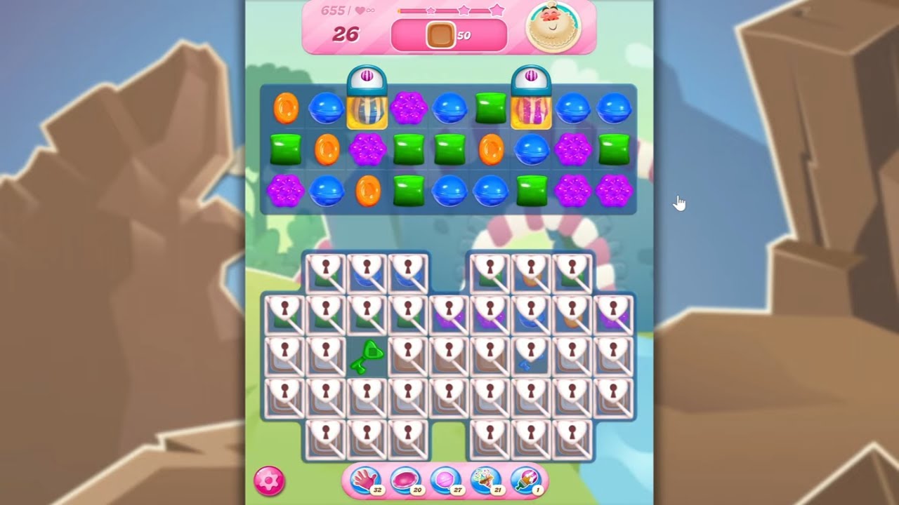 Candy Crush Saga LEVEL 655 NO BOOSTERS (new version)🐟☑️