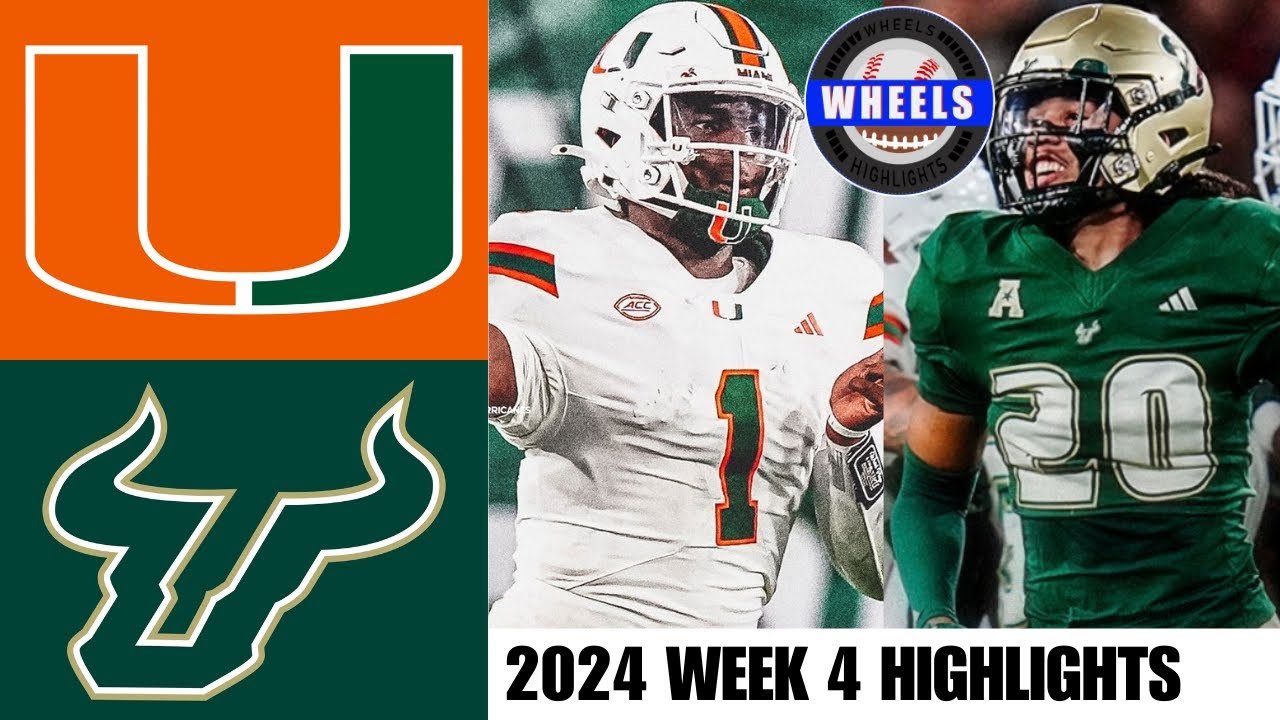 #8 Miami vs USF | Full Game Highlights | 2024 College Football Highlights 2