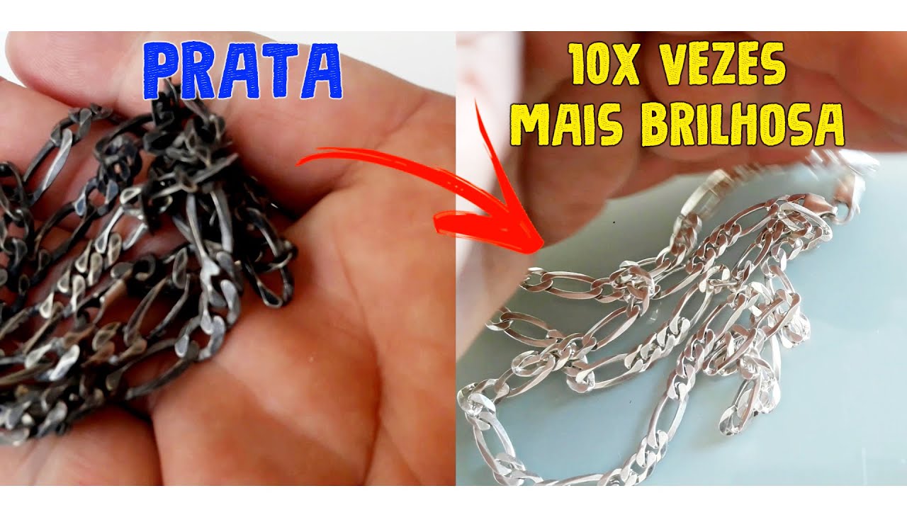 Como Limpar Corrente de Prata em Casa e Deixar 10x Mais Brilhante em Minutos!
