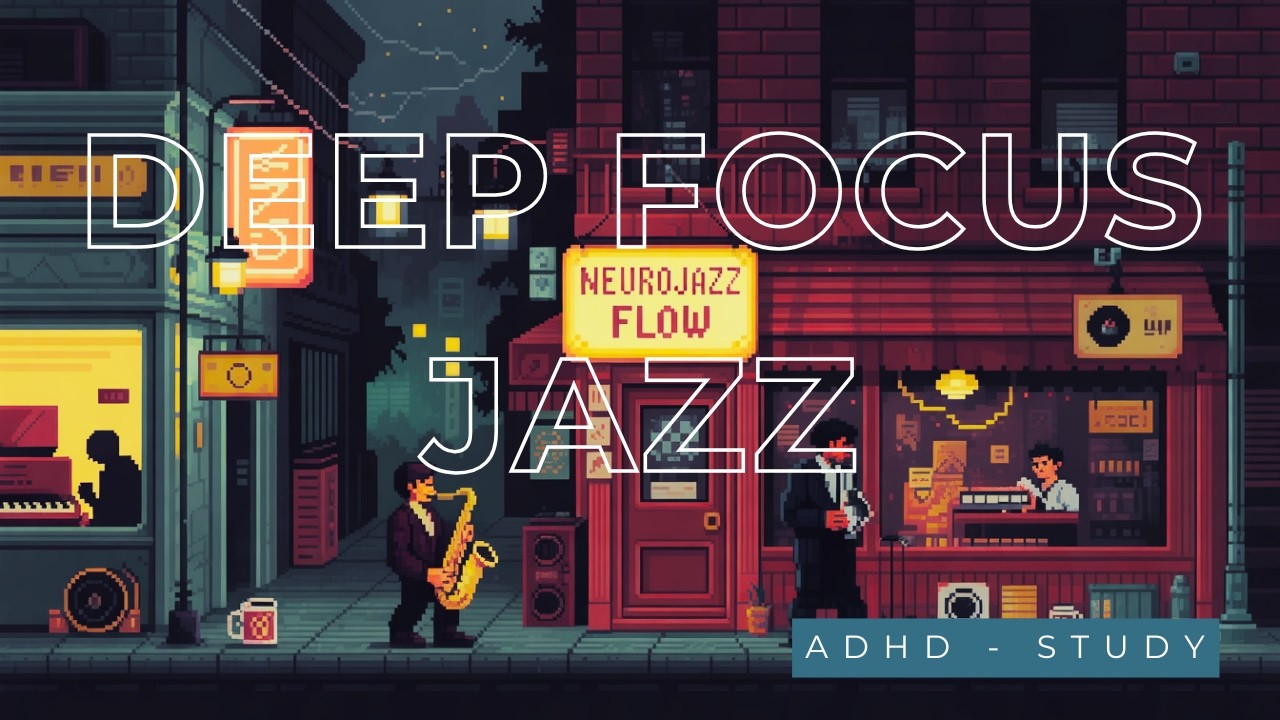 🧠 PROCRASTINATION KILLER  4H Slow Jazz for ADHD Study