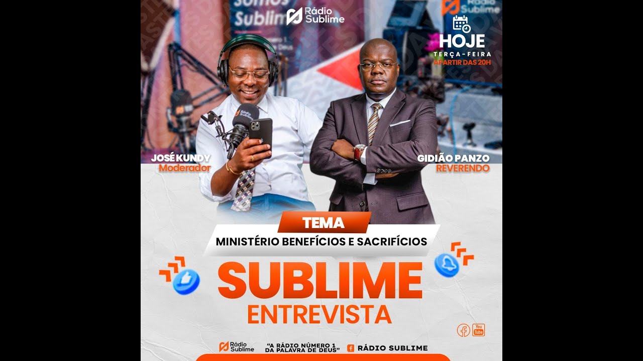 Sublime Entrevista - com: Rev: Gidião Panzo -MINISTÉRIO BENEFÍCIOS E SACRIFÍCIOS