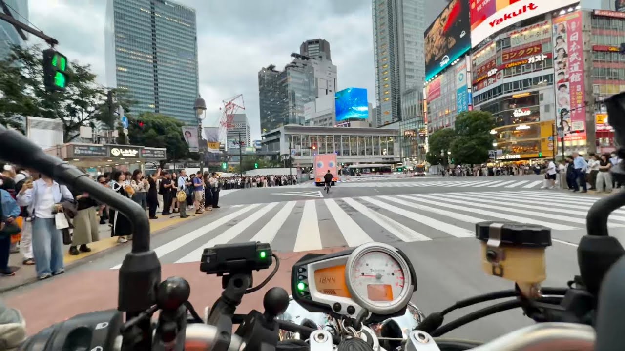 МОТОЦИКЛ В ТОКИО 🛵 | 13 июня 2025 г. — вечерняя поездка в Сибуе
