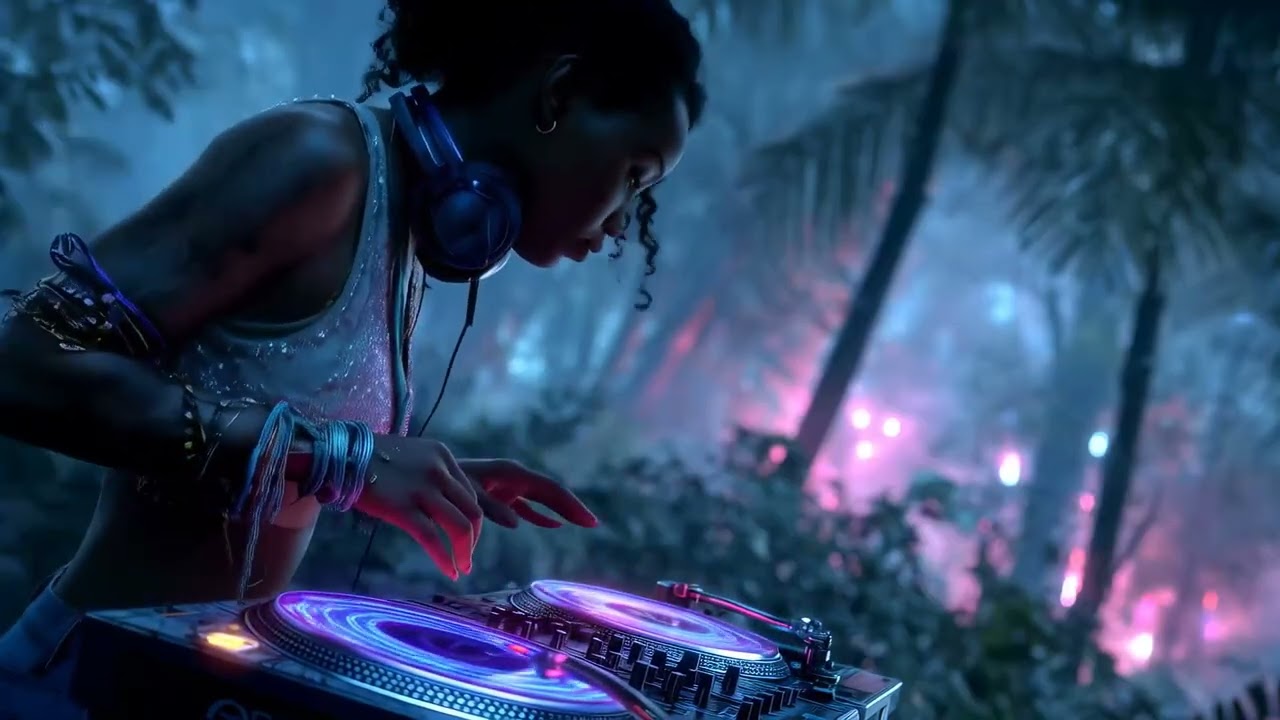 Tropical Night Vibes | Afro House Jungle DJ Set Under Moonlight ✨🌴