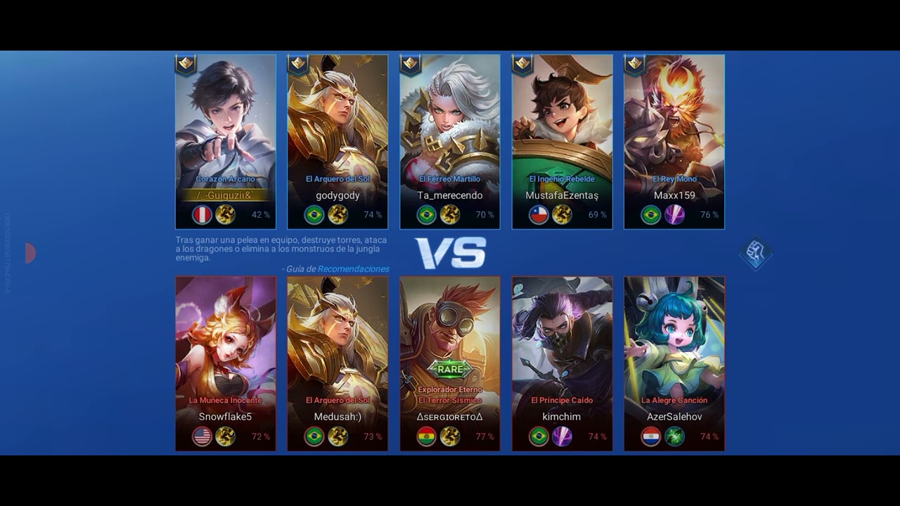Probando honor of kings
