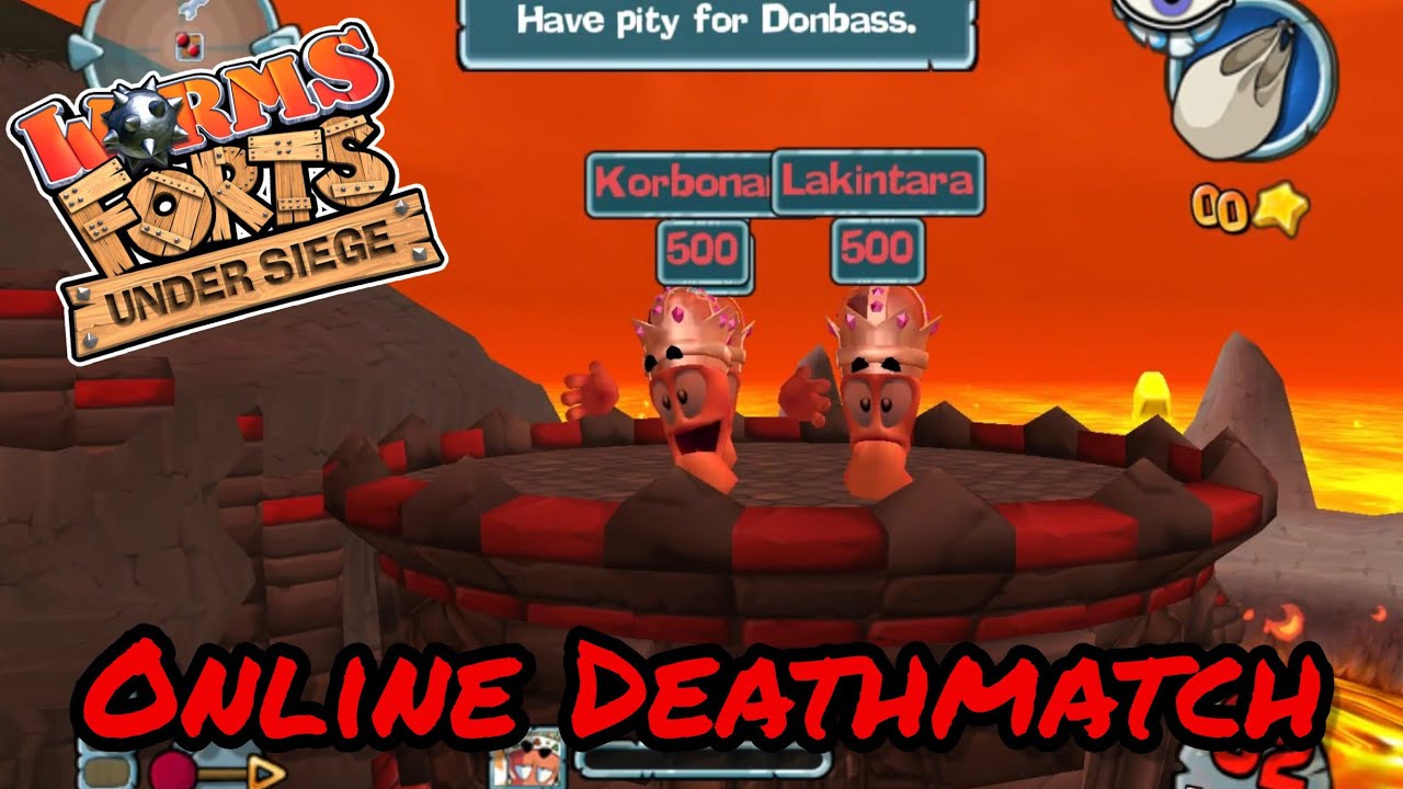 Worms Forts: Online Deathmatch (Chervoed Vs Donbass) Game 3