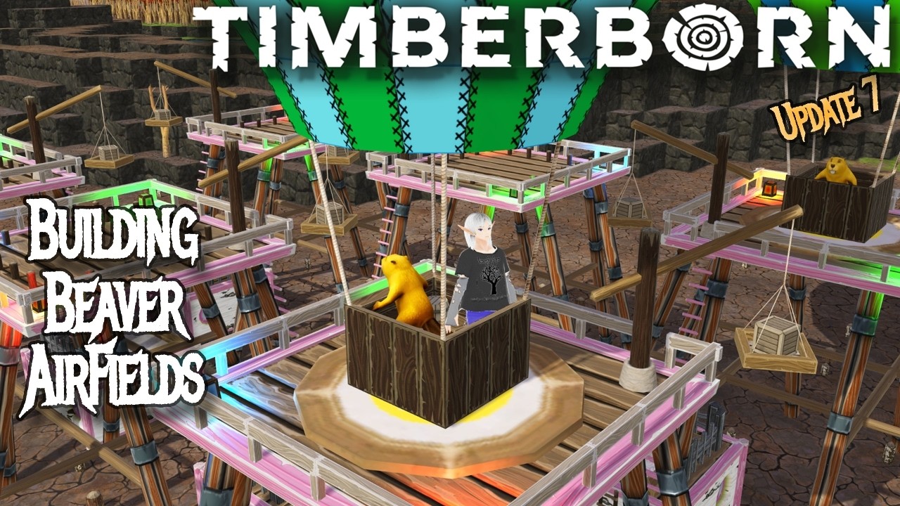 Out at the AIRFIELDS &ndash; Timberborn Update 7 - Whitepaws mod [E13]