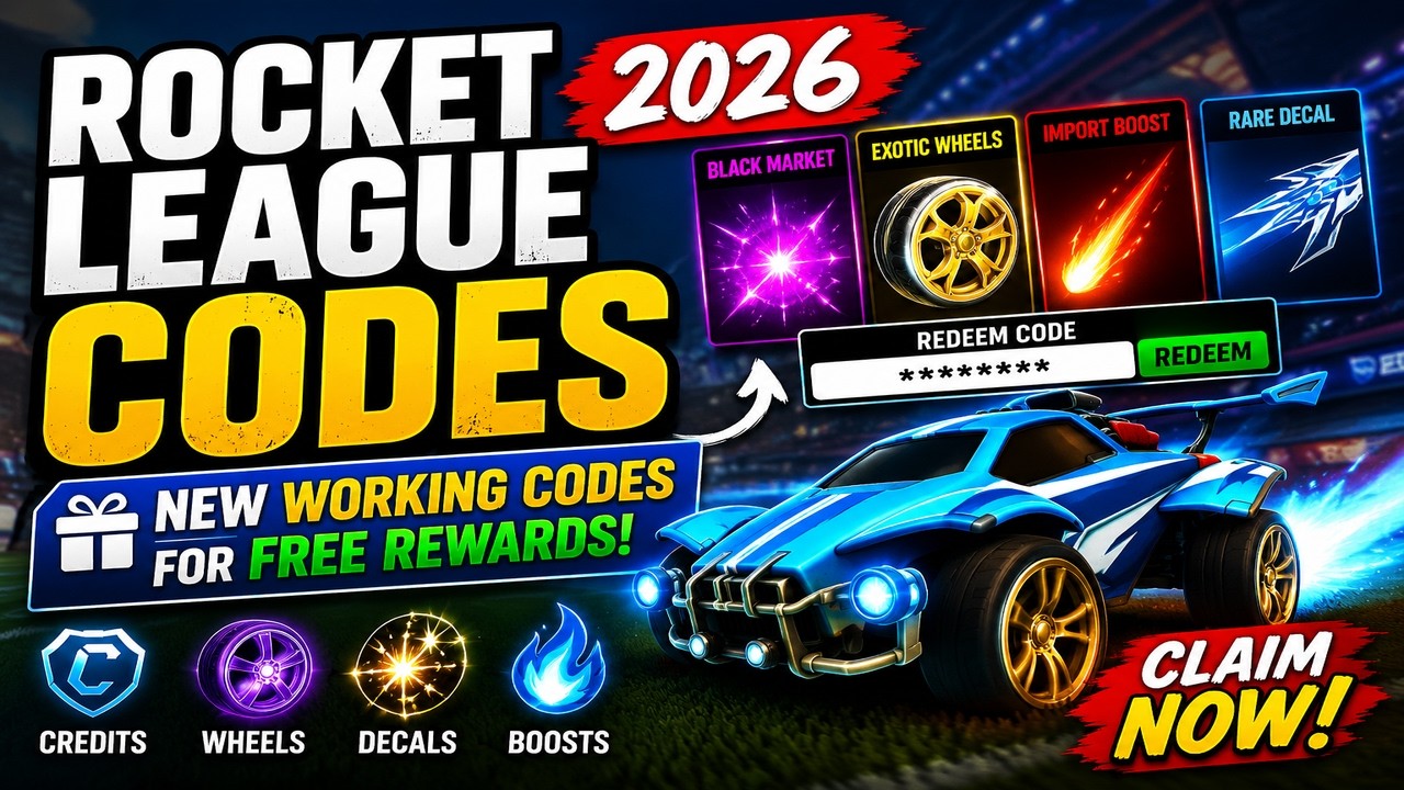 Rocket League Codes 2026 🔥 New Working Codes for Free Rewards