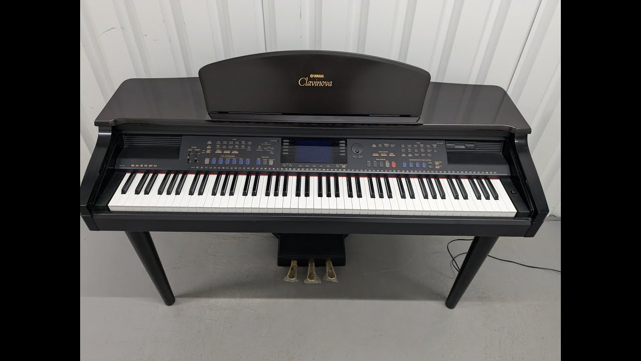 Yamaha Clavinova CVP-107 digital piano arranger glossy dark rosewood stock 25173