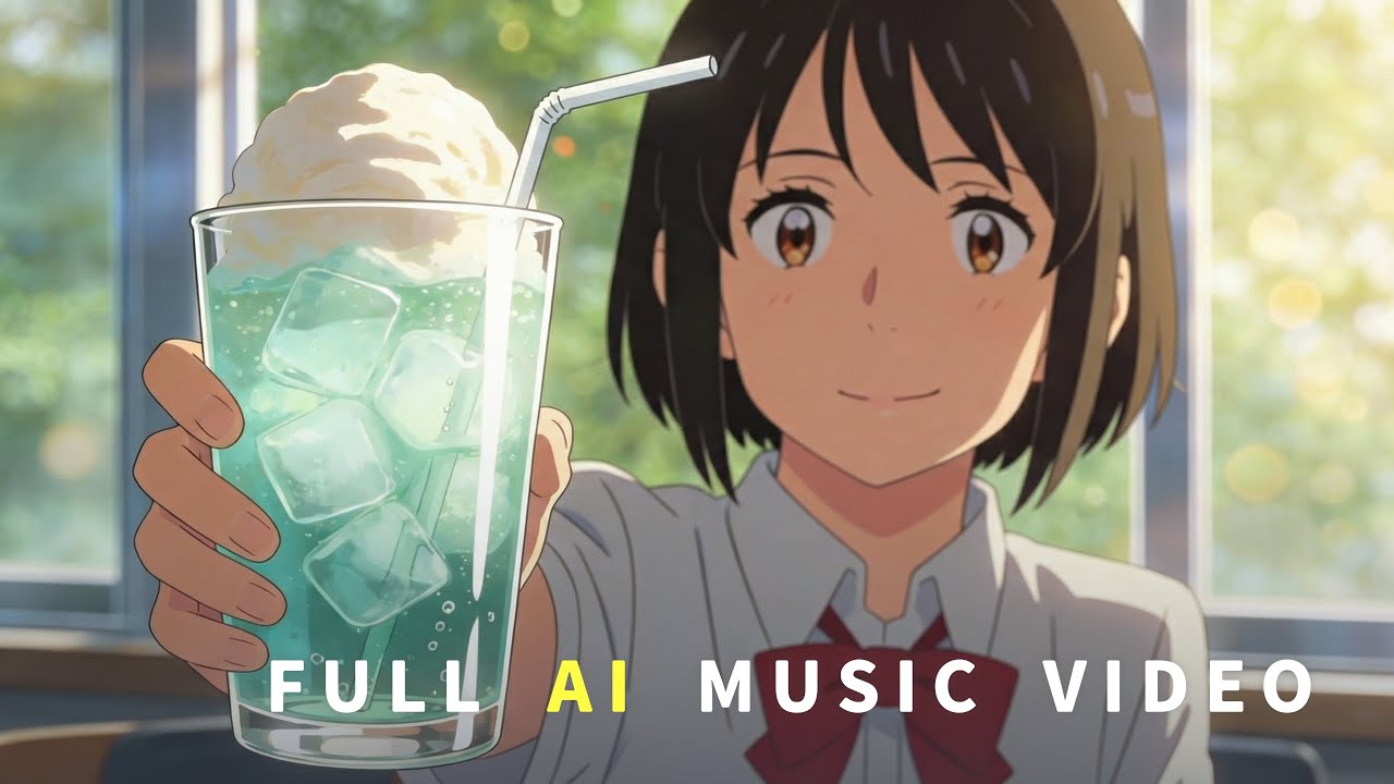【AI 音楽】MINEO   ‘クリームソーダの泡みたいな恋’ M/V