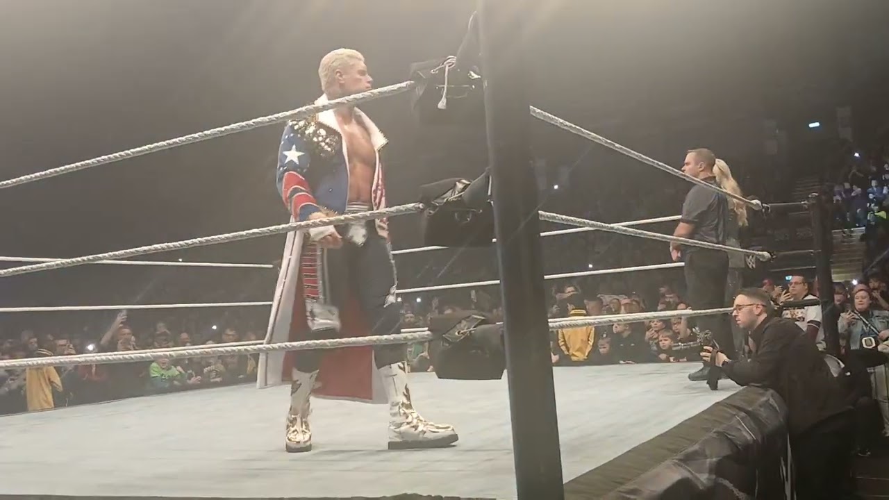 Wwe live Newcastle. Cody Rohdes and Drew mcintyre entrances. 