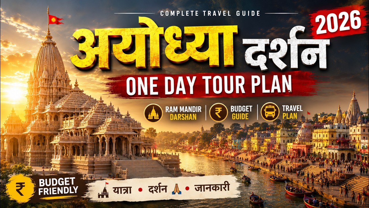 Ayodhya One Day Tour Plan 2026 | Ram Mandir Darshan, Budget & Travel Guide
