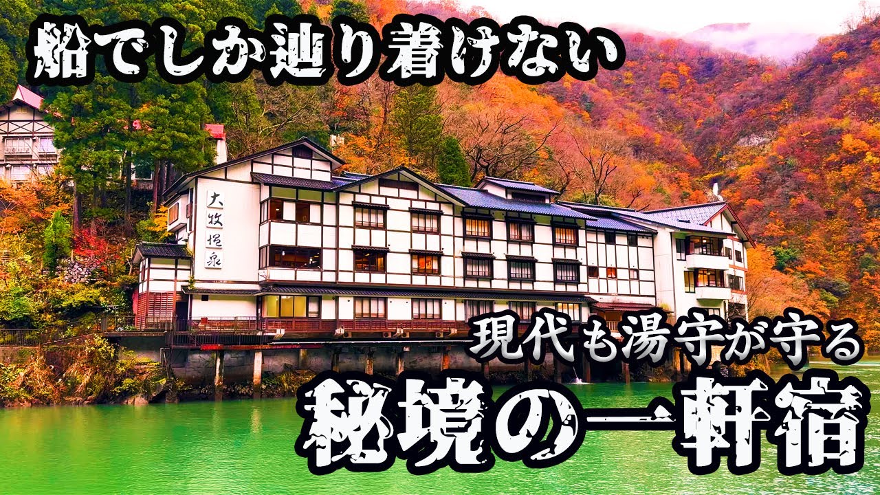 日本最後の秘境に佇む温泉宿. 人里離れた美しき大牧温泉が延命の泉だった。#富山観光  #秘湯 #秘境