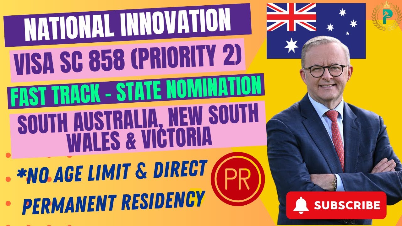 National Innovation Visa Australia Subclass 858 - Fast Track with State Nomination