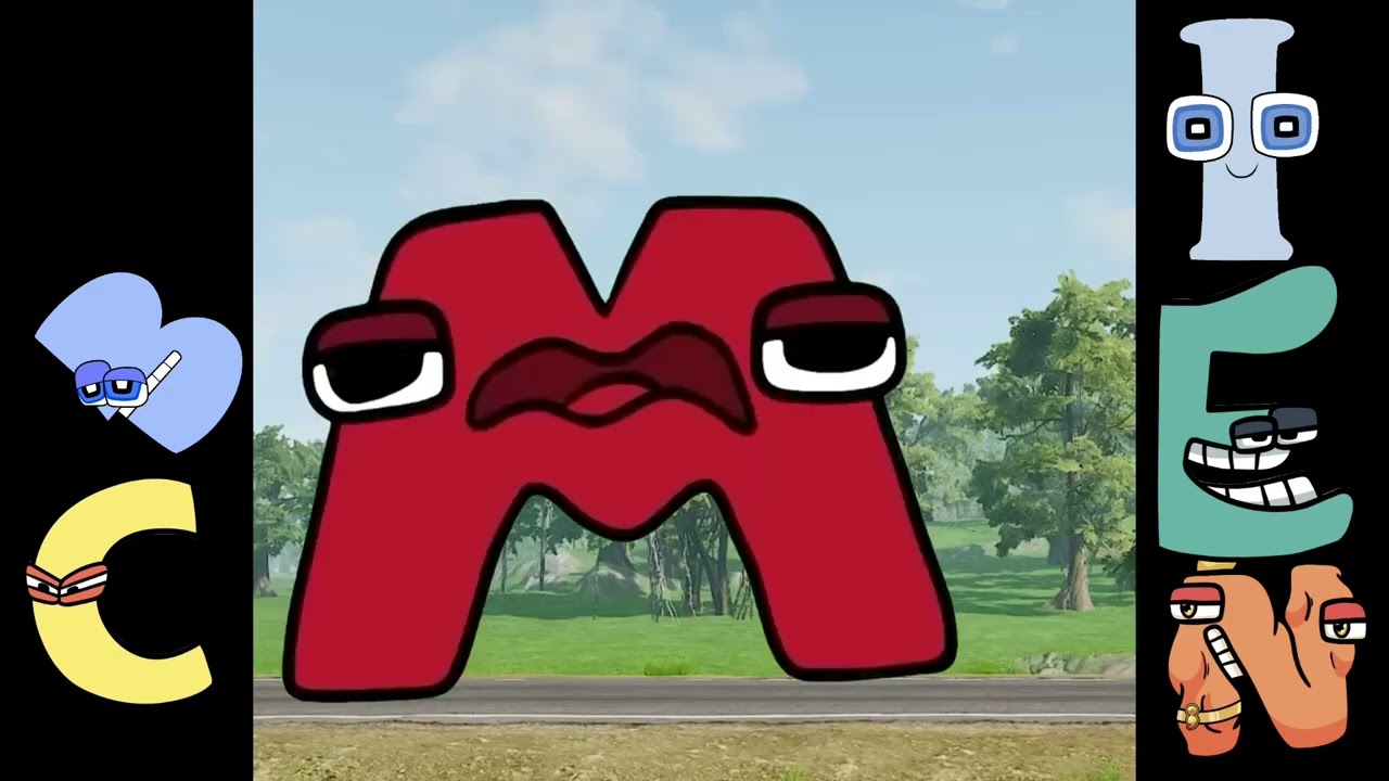 alphabet crash cars