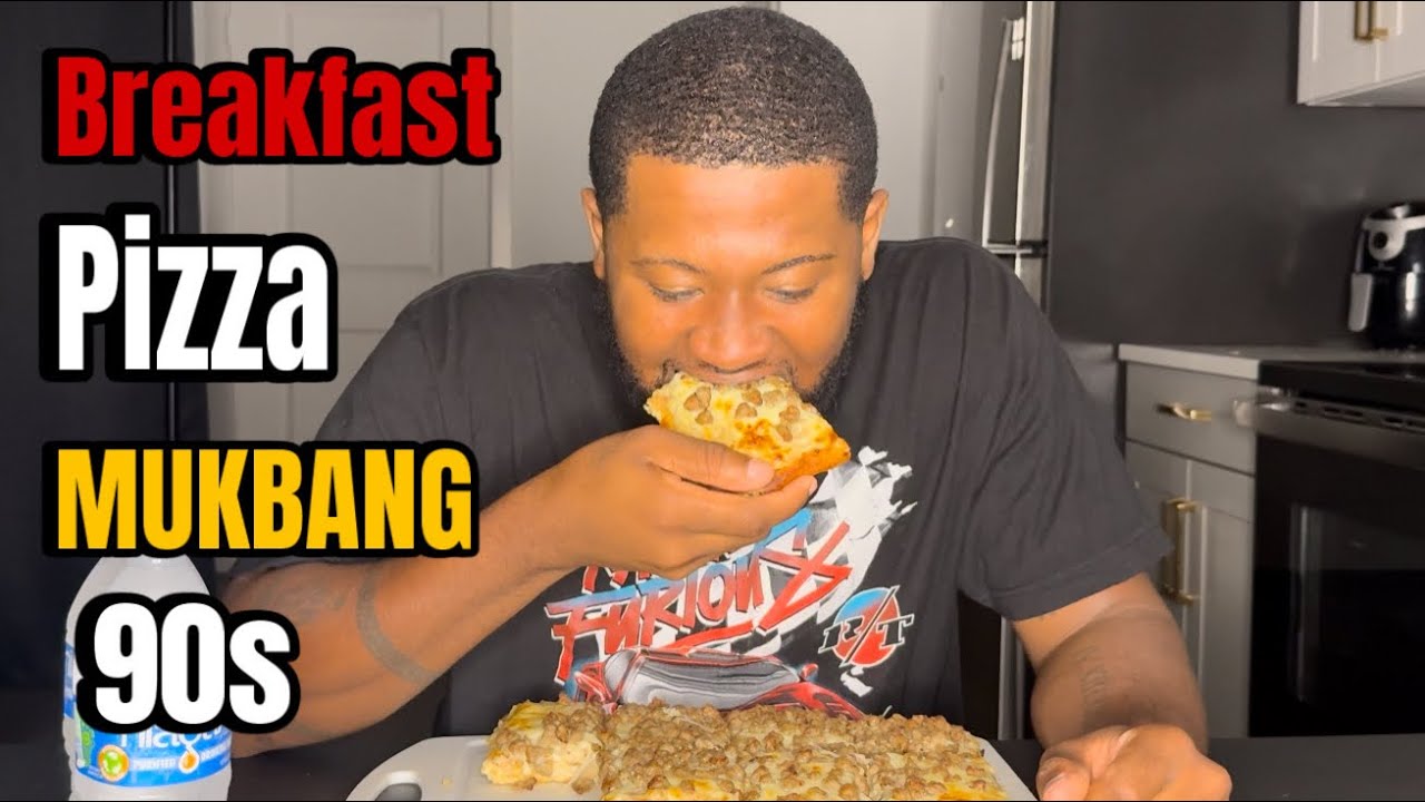 ICONIC 90s BREAKFAST PIZZA MUKBANG | STORY-TIME WHEN MATT SAID HIS FIRST CURSE WORD 