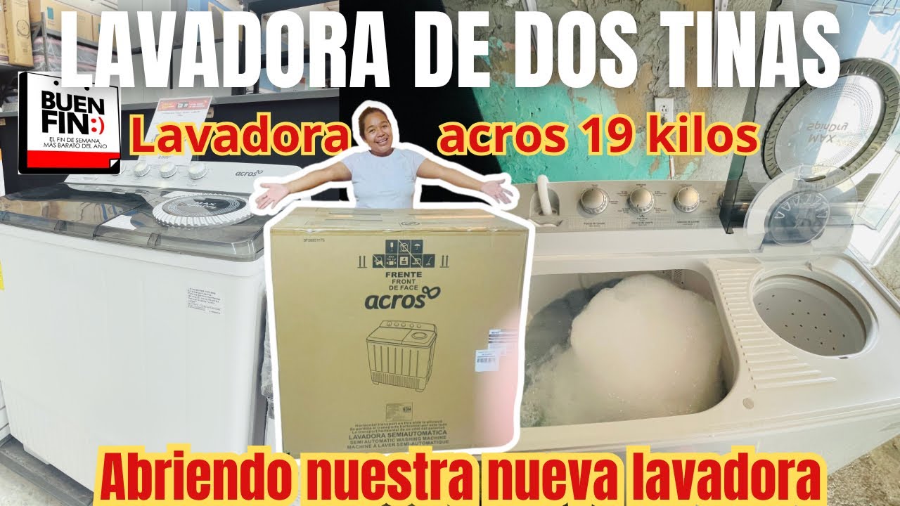 LLEGO NUESTRA LAVADORA NUEVA  DE 2 tinas ¿Como usar tu lavadora semi automática? 🫧 #rutina de lavado