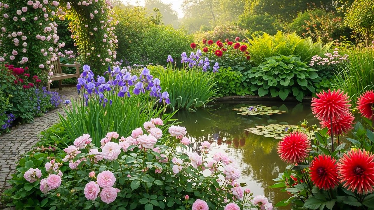 A Beautiful Small Garden Escape 🌿 Relaxing Piano Music for a Light & Joyful Day