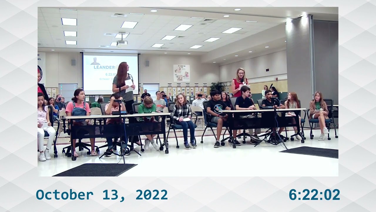 Leander ISD Board Meeting: Oct. 13, 2022