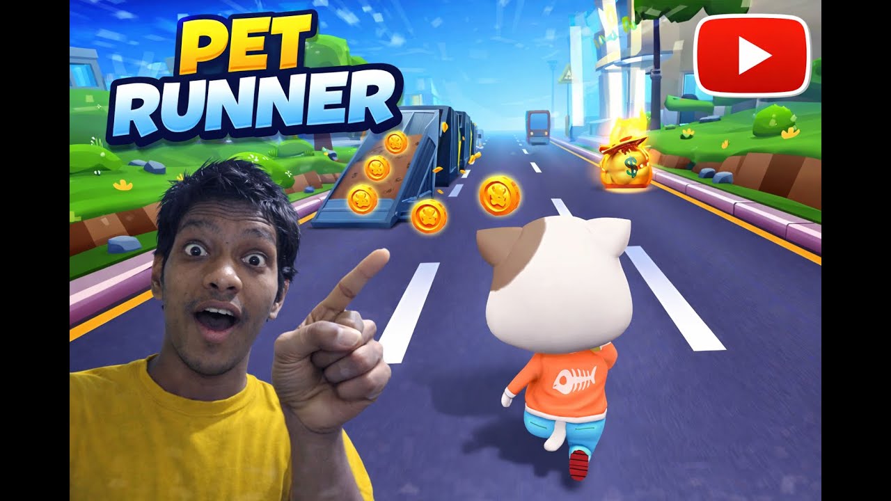 Pet Runner - Endless Runner Gameplay Walkthrough Part 1 - (iOS,Android) bullsharkkk