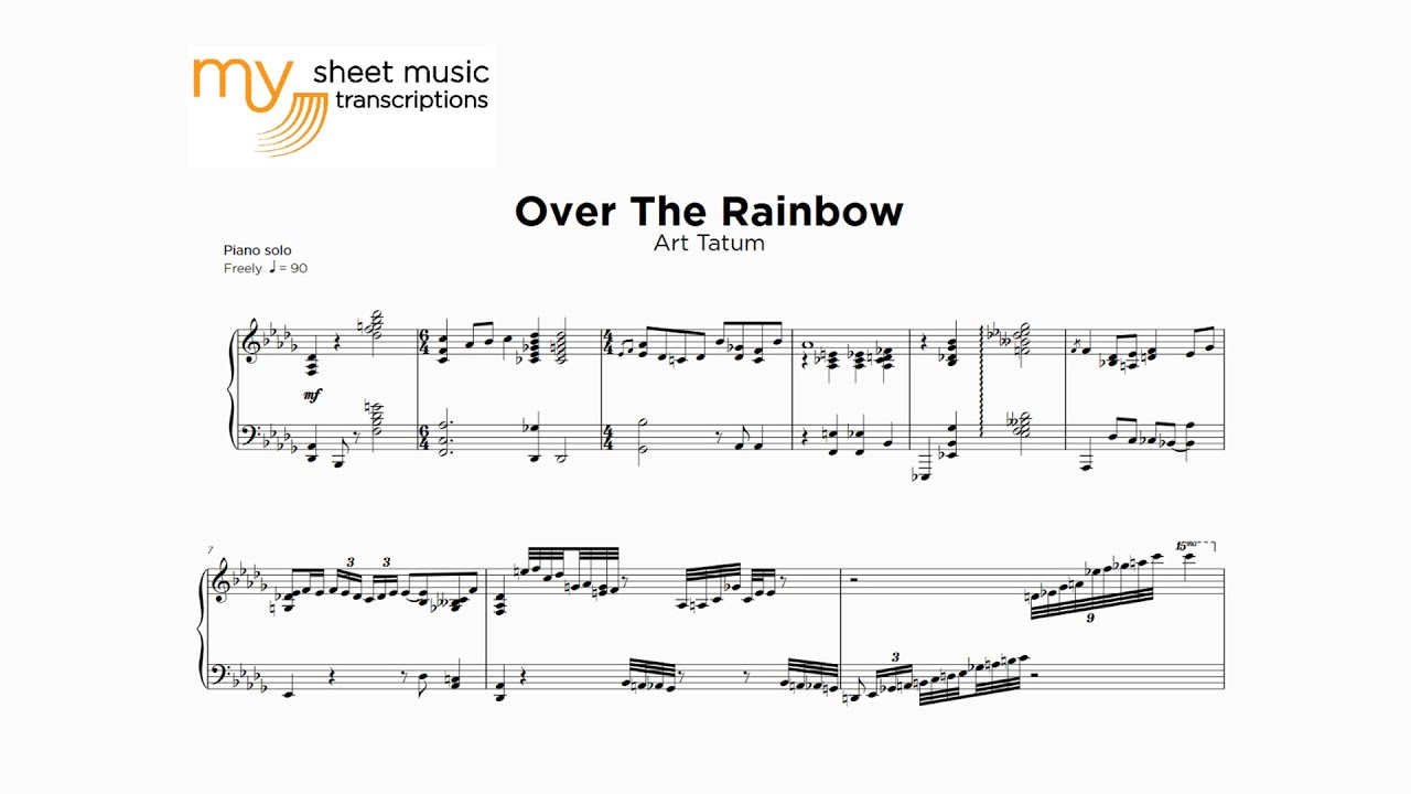 Art Tatum - Over The Rainbow (Jazz Transcription)