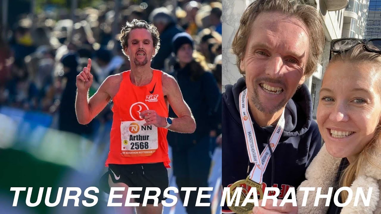 Rotterdam Marathon 2021, Tuurs eerste marathon! - Annemerel vlog