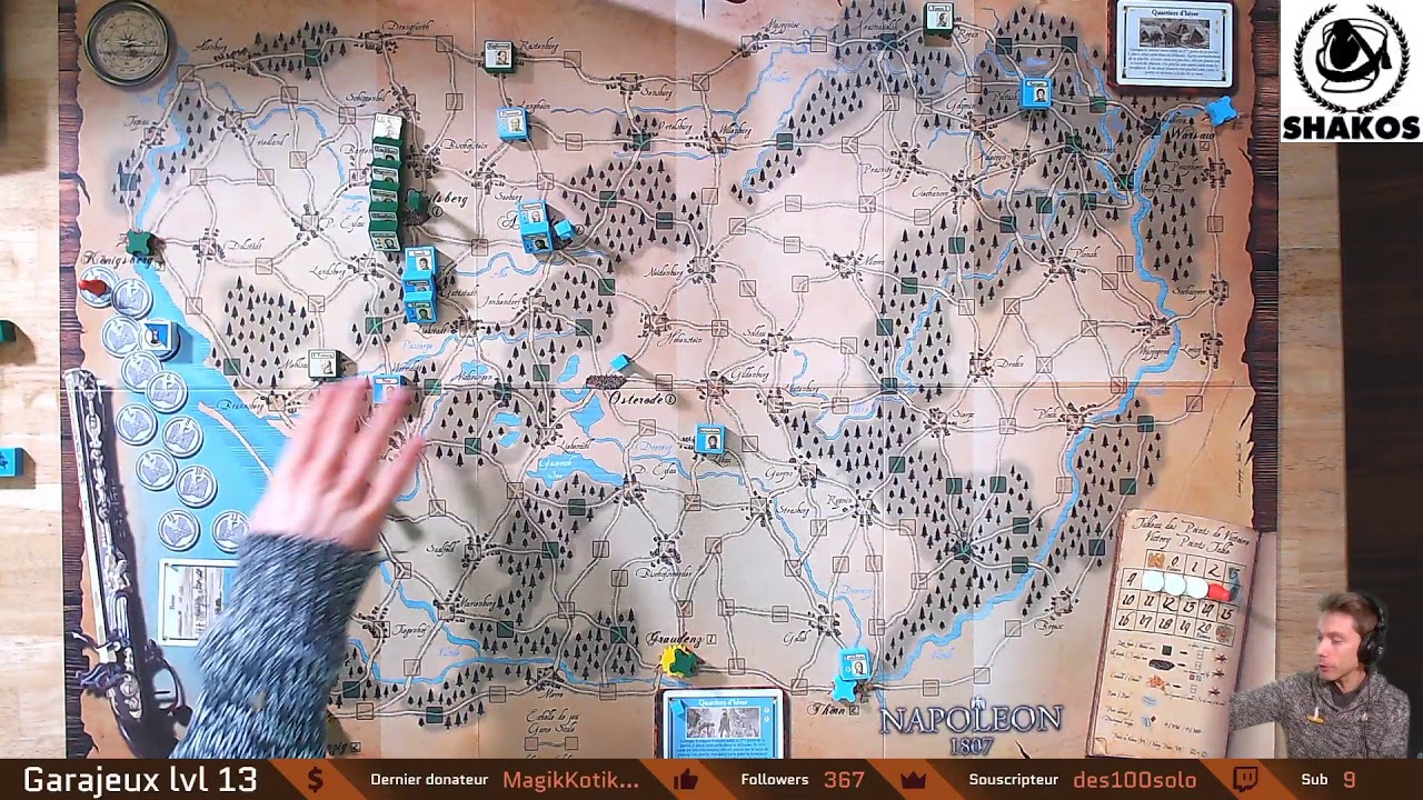 Napoléon 1807 - Règles et Partie - Avec l'auteur et l'éditeur en live